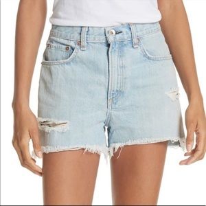 Rag & Bone Justine Highwaisted Denim shorts 27